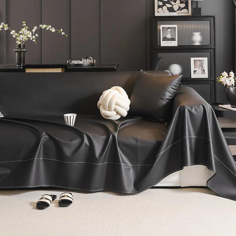 EIFLOY-PU Leather Waterproof Sofa Covers for Dogs, 4 Seater, Armchair Protector, Universal Sofa Towel, Couch Slipcover, 3 Seater
