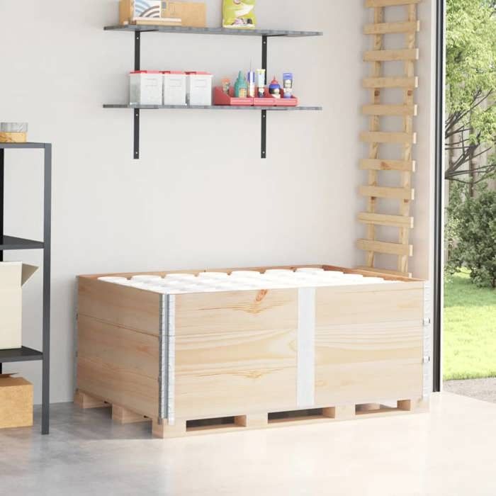 VidaXL Colliers de palette 3 pcs 150x100 cm bois de pin solide 3295382