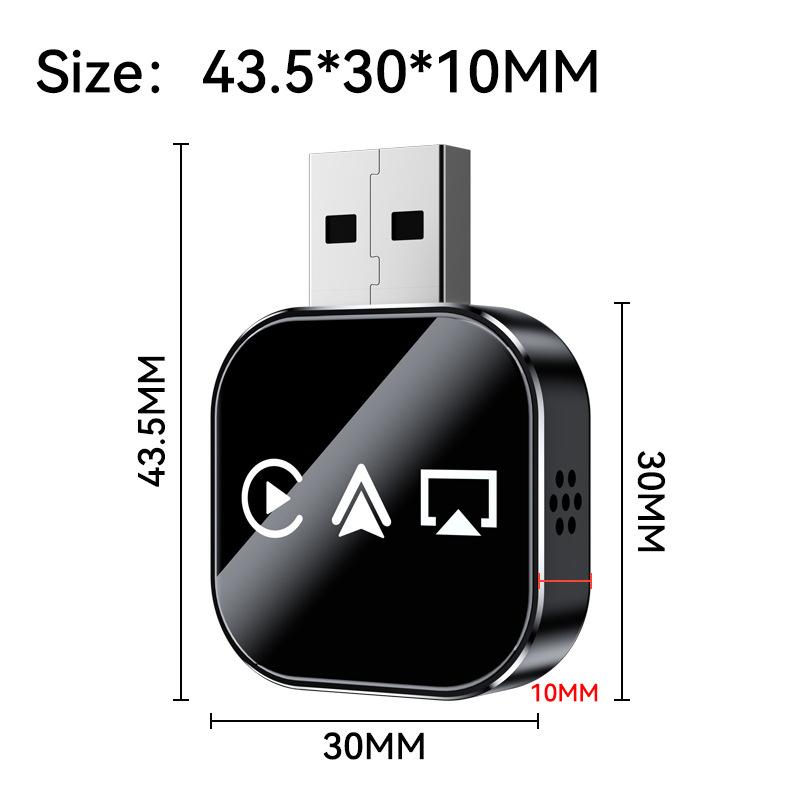 New 3 in 1 Upgrade Wireless Carplay Mirror Link Adapter Instant Wired To Wireless Conversion Plug & Play For Wired Carplay