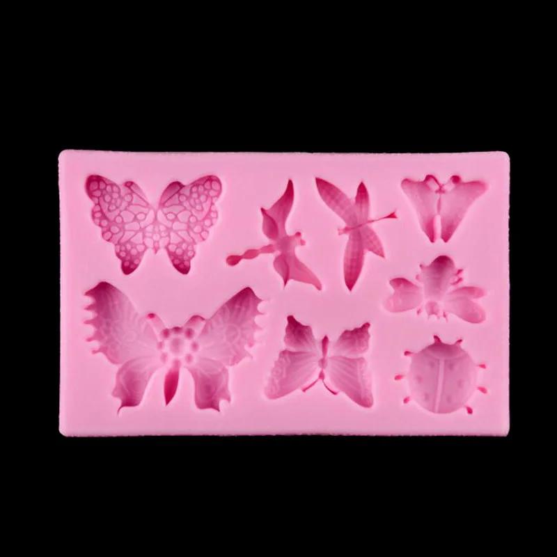 Silikon DIY Øyenstikker Sommerfugl Fondant Silikonform Flytende Silikonform Myk Leire Håndlaget Såpe Klut