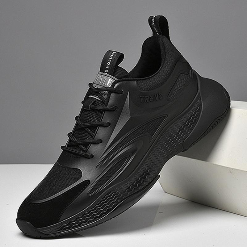 New Invisible Heightening 8CM Men Running Shoes Low Heel Soft Bottom Casual Sports Shoes Breathable Mesh Inner Lining EVA Insole