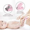 Manicure,5pcs Nail Care Set,Nail Care Kit for Babies and Toddlers,Nail Clippers,Scissors,File,Tweezers and Ear Pick (Pink)