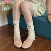 Sweet Ballet Calf Long Socks Candy Color Cotton Socks Comfortable Mid Calf Stocking  Streetwear