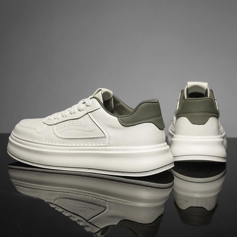 

Мужская обувь весенний тренд мода повседневная обувь для скейтбординга 2025 новые мужские повседневные кожаные ретро-усиленные спортивные модные туфли 44