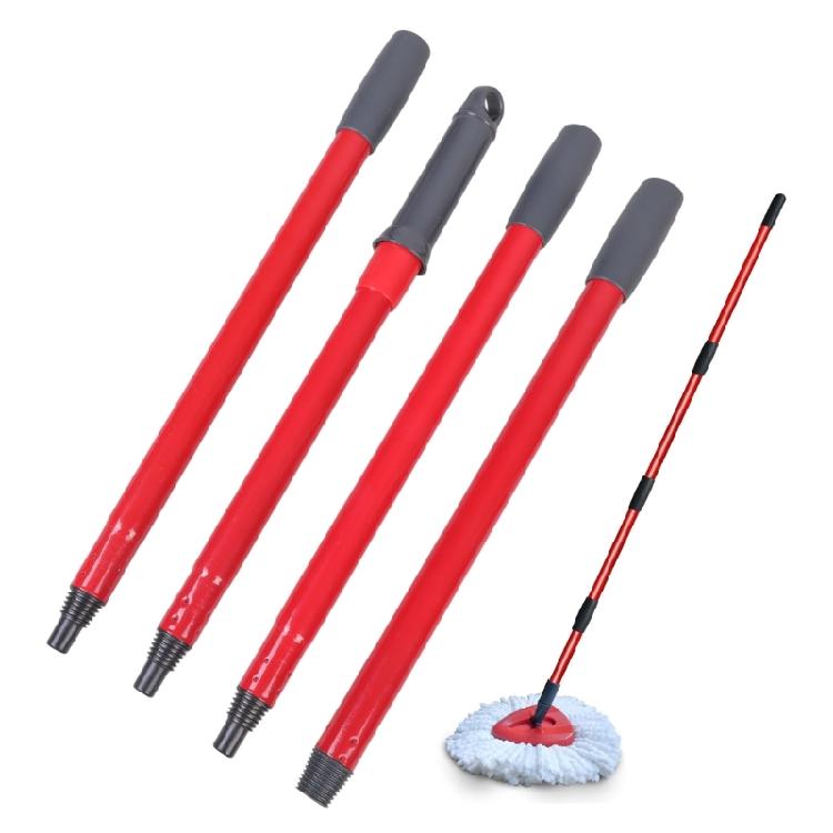 4 Pezzi Manico Mocio Asta Mocio Manico di Ricambio Aste Bastone 4 Sezioni Staccabile Estendibile Aste per Mocio Scopa
