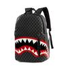Large Capacity Shark Pattern Crossbody Backpack for Travel and School