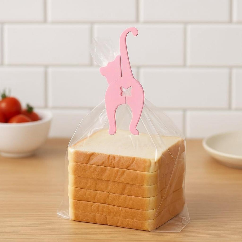 Cat Butt Bread Clip, Reusable Cat Bread Bag Tie, Cute Animal Accessories, Keep Your Food Fresher.