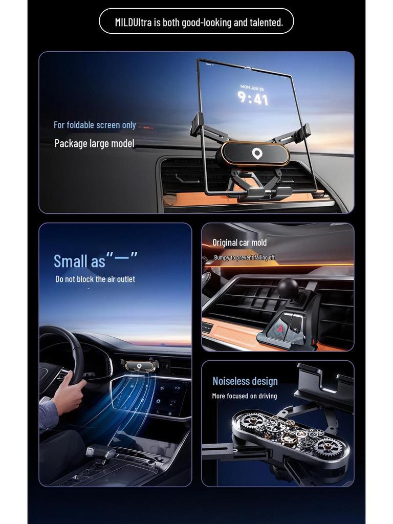 Great Wall Pao Vehicle Mounted Folding Phone Holder for Passenger, Off-road, Commercial, and King Kong Pao Versions