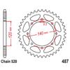520 Motorcycle Rear Sprocket For Kawasaki W800 EJ800 -2024 BJ Estrella 250 1995-2000 KL650 KLR650 1987-2025 KLX650 KLX650R