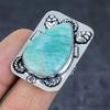 Amazonite Gemstone 925 Sterling Silver Jewelry Ring Size 8