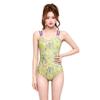 2026 Damen Einfarbig Schleife Badeanzug Schwimmbad Training Sportlich Schnelltrocknend Nylon