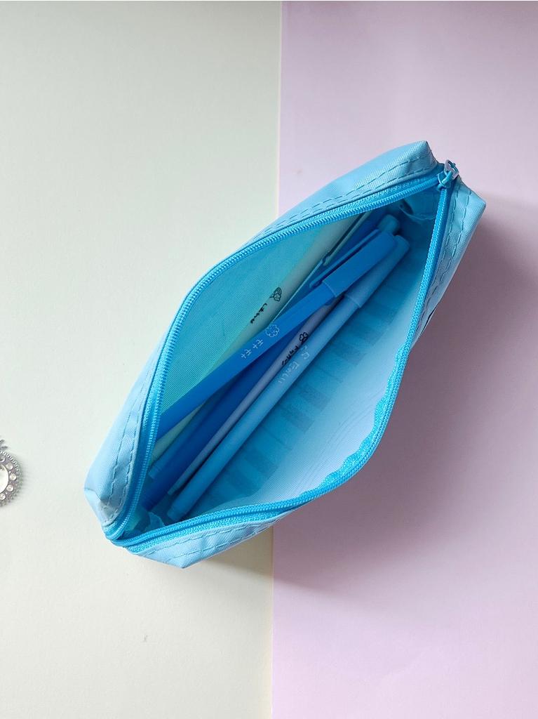 Creative Musical Note Piano Stationery Pouch Student Pencil Case Square Single Layer Oxford Cloth Pen Bag for Girls Boy