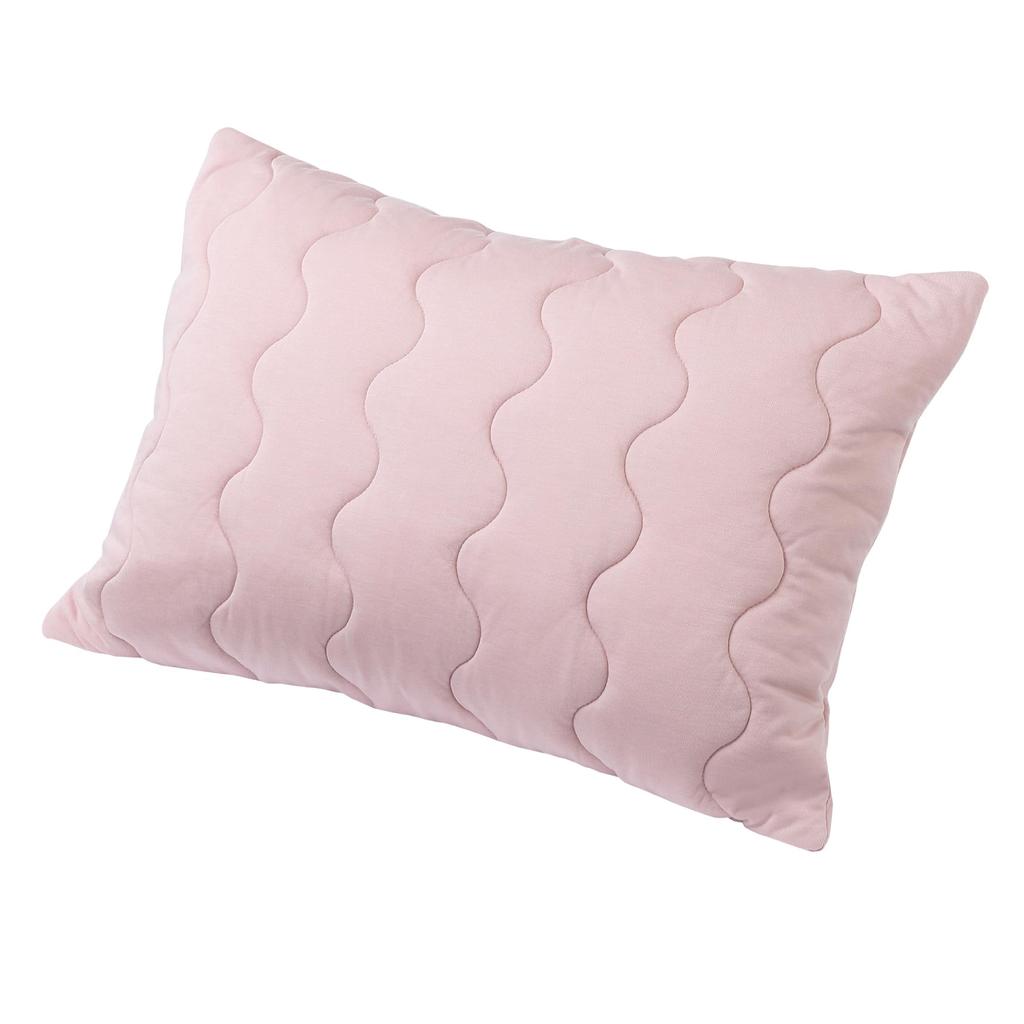 Nishikawa newmine Relax pillow pad 63X43cm washable CICA processing asiatica moist and soft to the touch viscose rayon beauty sleep pink CM73185010
