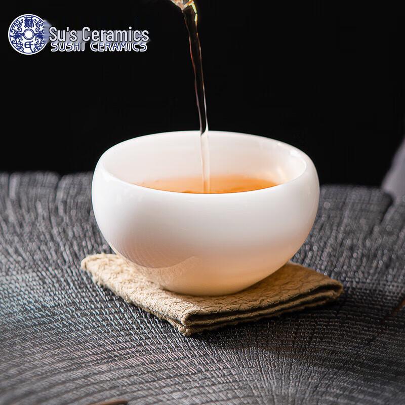 

Su s Ice White Porcelain Arhat Master Tea Cup