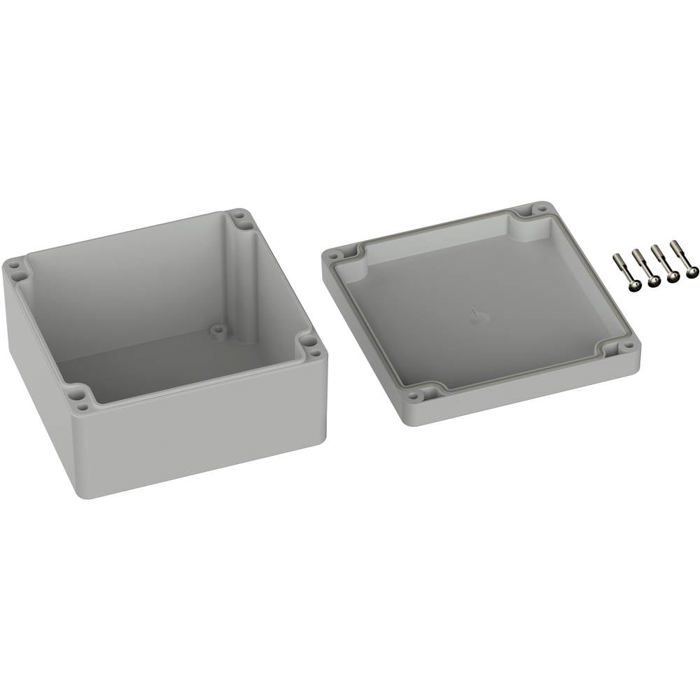 TRU COMPONENTS TC-9065616 Boîtier industriel 122 x 120 x 55 ABS gris clair (RAL 7035) 1 pc(s)