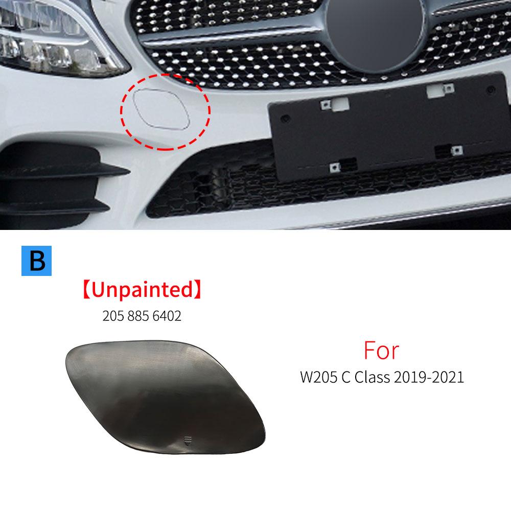 For Mercedes W205 Sport Car Front Bumper Tow Eye Cap Tow Hook Cover With Color For Benz W205 C CLASS 2015- C180 C200 C300
