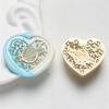Heart Series Sealing Wax Stamp Head Heart Shaped Wax Seal Stamp for Envelopes Wedding Invitation Decorations Brass