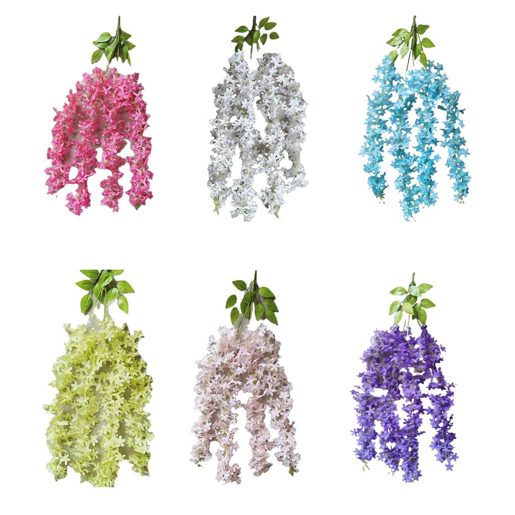 Realistic Appearance Artificial Flowers For Garden Décor Decoration Wisteria Wedding Home Low Maintenance Elegant