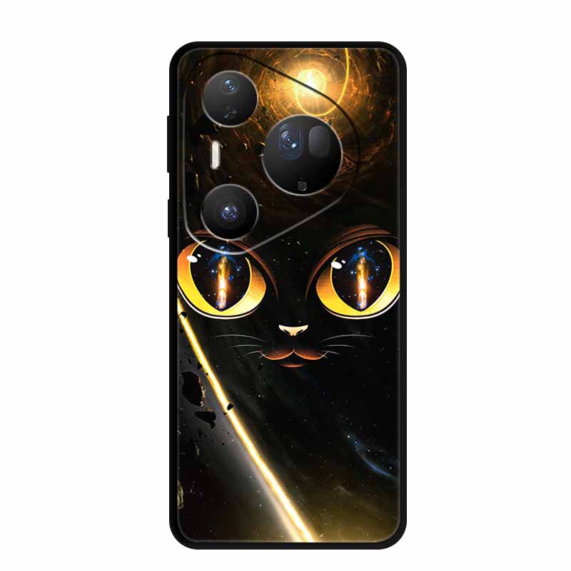 Cover For Huawei Pura 80 Pro Plus Silicone TPU Phone Case for Pura80 pro+ 80 Ultra Para Black Back Soft Protector Cartoon Capa
