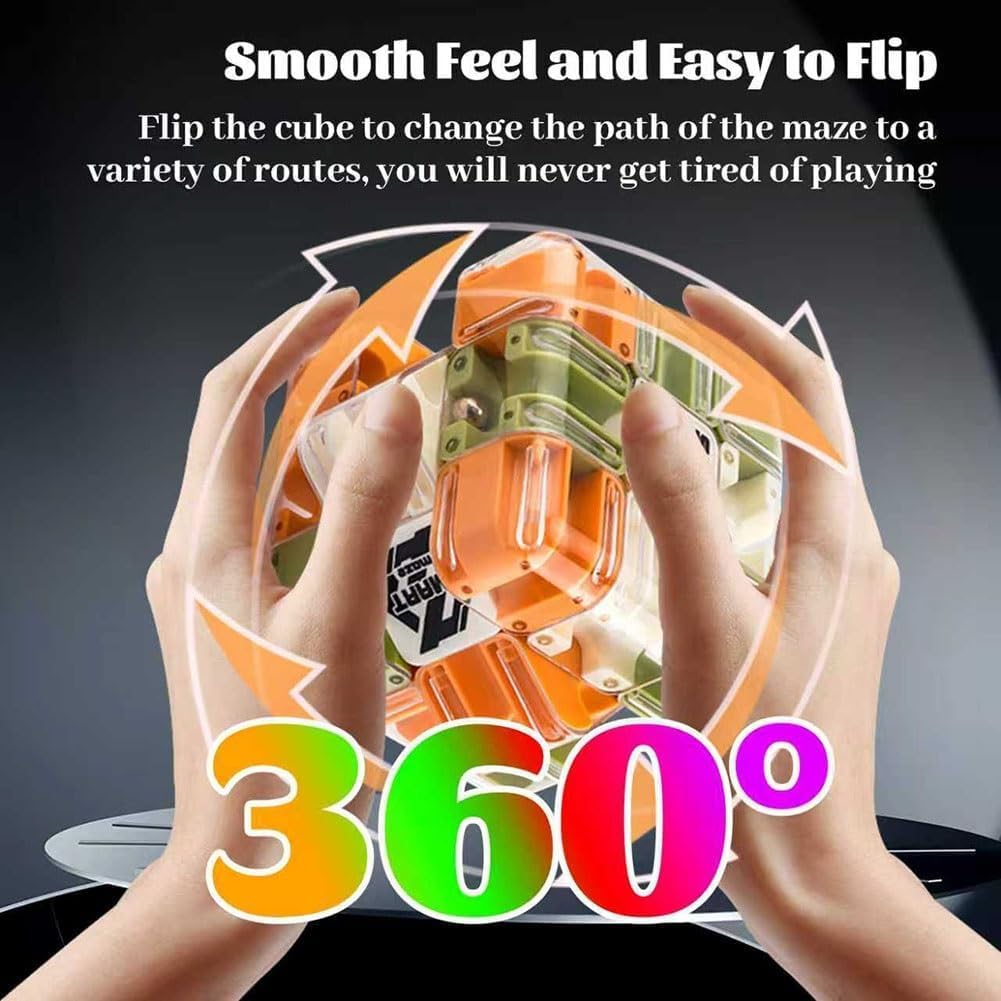 Non-Toxic Maze Magic Cube Stress Relief Toy Infinity Cube Portable Educational Toys Decompress Relax Toys For Adult Kids Autism Adhd Gift
