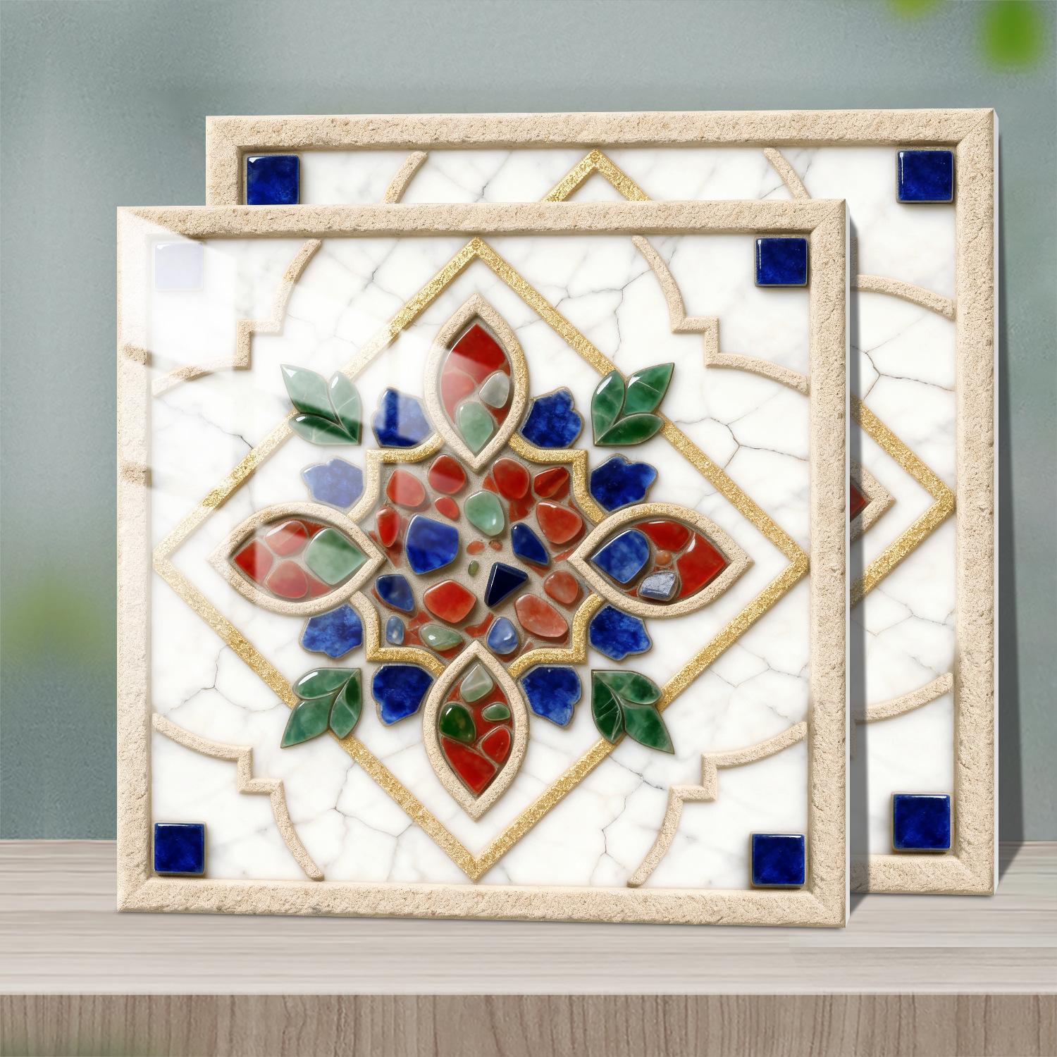 

Waterproof 3D Tile Stickers Self-Adhesive PVC Wall Decals - Herringbone & Brick Style for Kitchen Backsplash Decor - Multi Designs 10*10cm*10Pcs