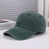New Spring and Summer Solid Color Simple Washed Soft Top Breathable Baseball Cap Outdoor Travel Leisure Comfortable Sunshade Sunscreen Cap