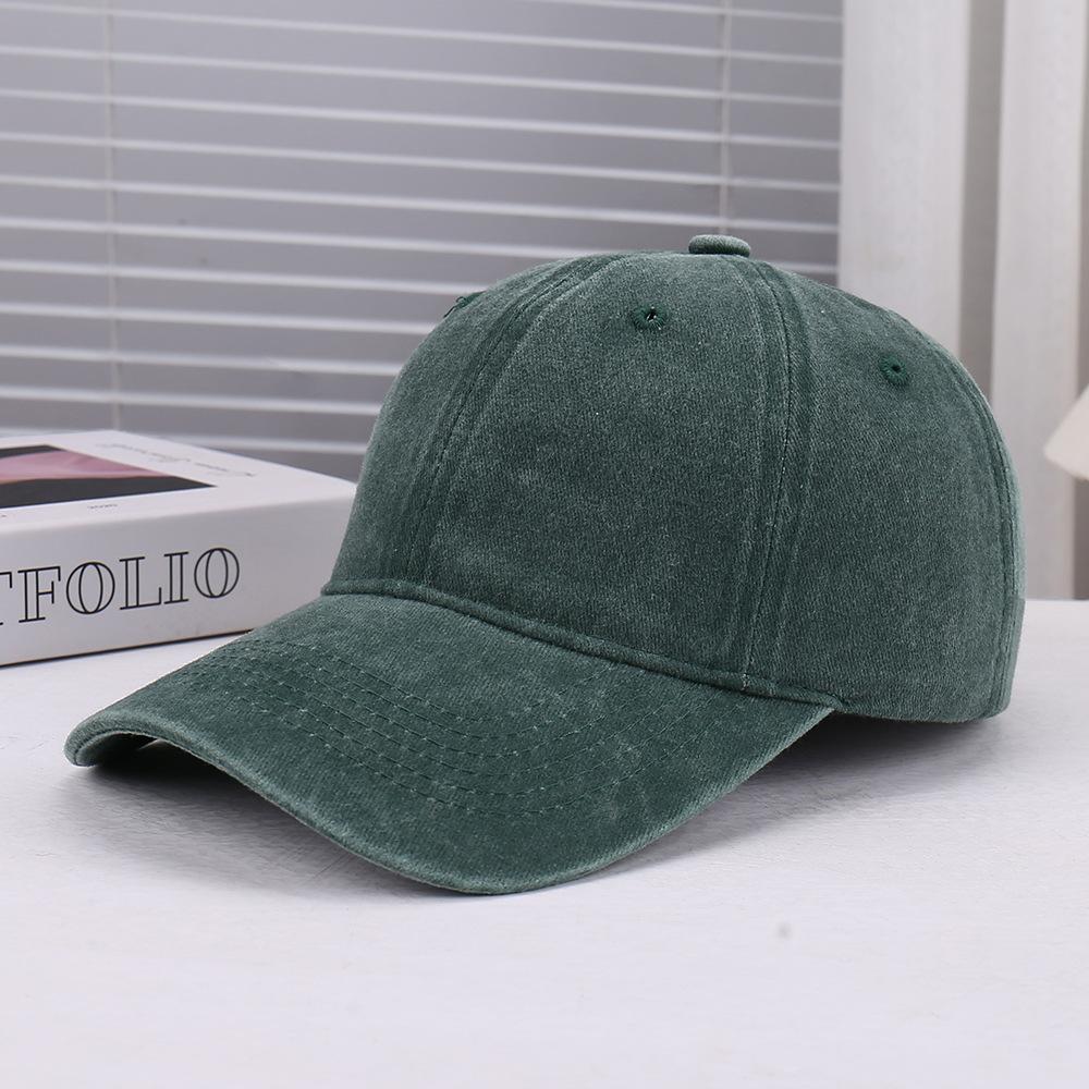 New Spring and Summer Solid Color Simple Washed Soft Top Breathable Baseball Cap Outdoor Travel Leisure Comfortable Sunshade Sunscreen Cap