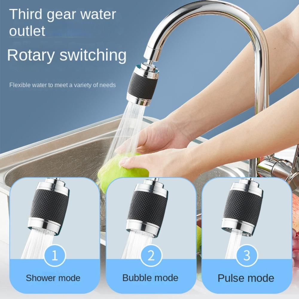 360 Degree Swivel Faucet 3 Mode Adjustable Kitchen Faucet Spout Kitchen Filter Faucet  Universal