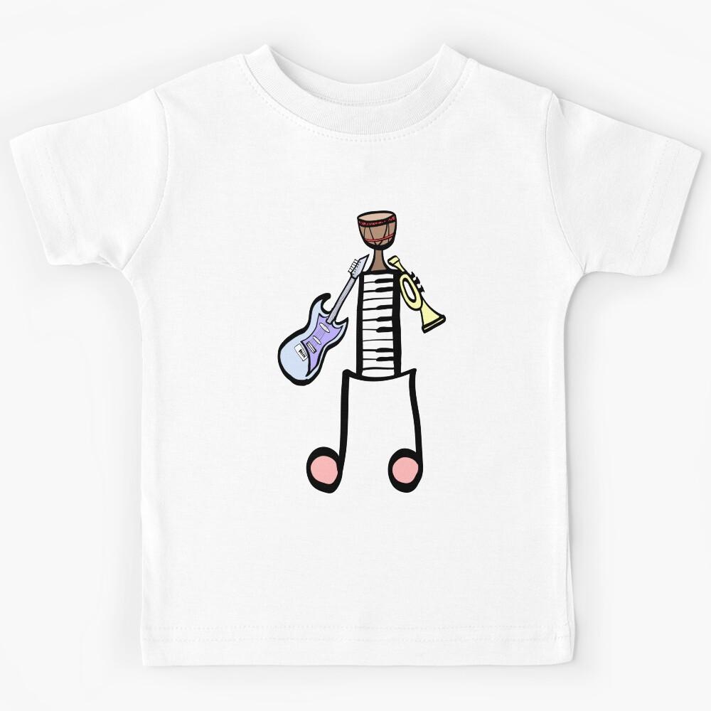 Instrument man colored design Kids T-Shirt 120