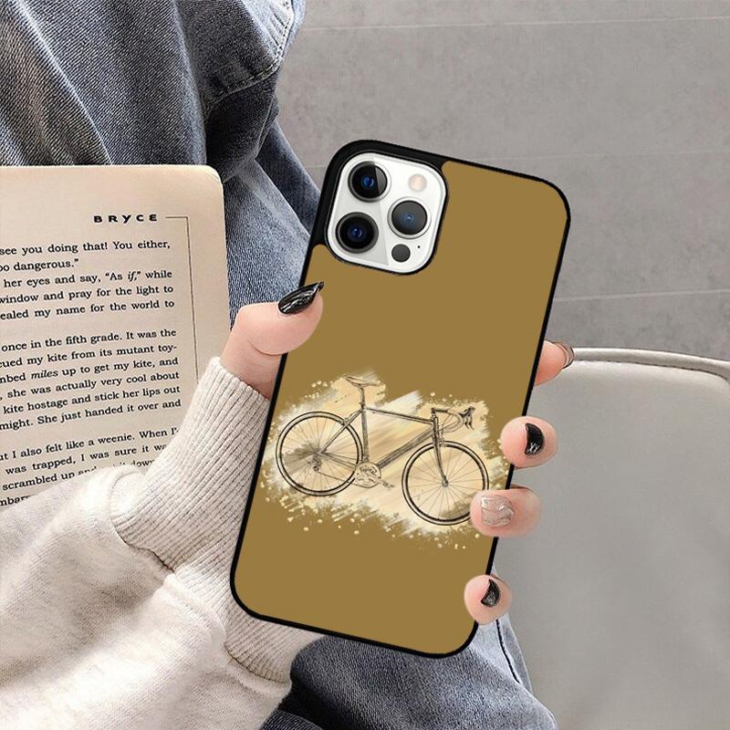 Bike Cycling Phone Case For iPhone 17 Air 16 15 14 plus 11 12 13 Pro  Max coque Cover Shell