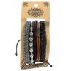 Mens Bracelet Sets – Metal & Leather (asst)