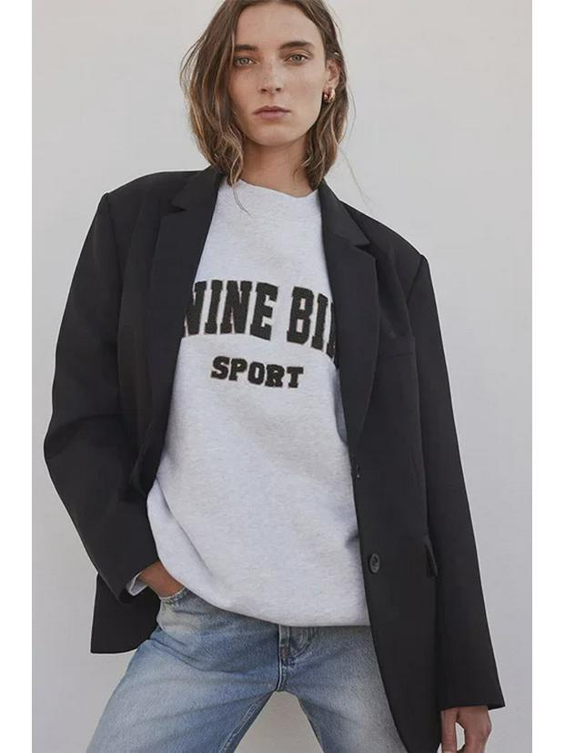 Women's Classic Letter Embroidered Fleece Sweatshirt - 2022 Autumn/Winter Collection