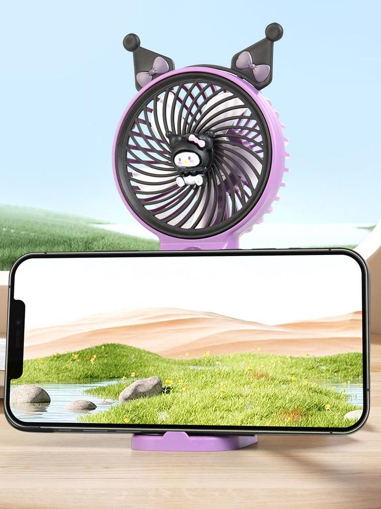 Adorable USB Rechargeable Handheld & Desktop Mini Fan
