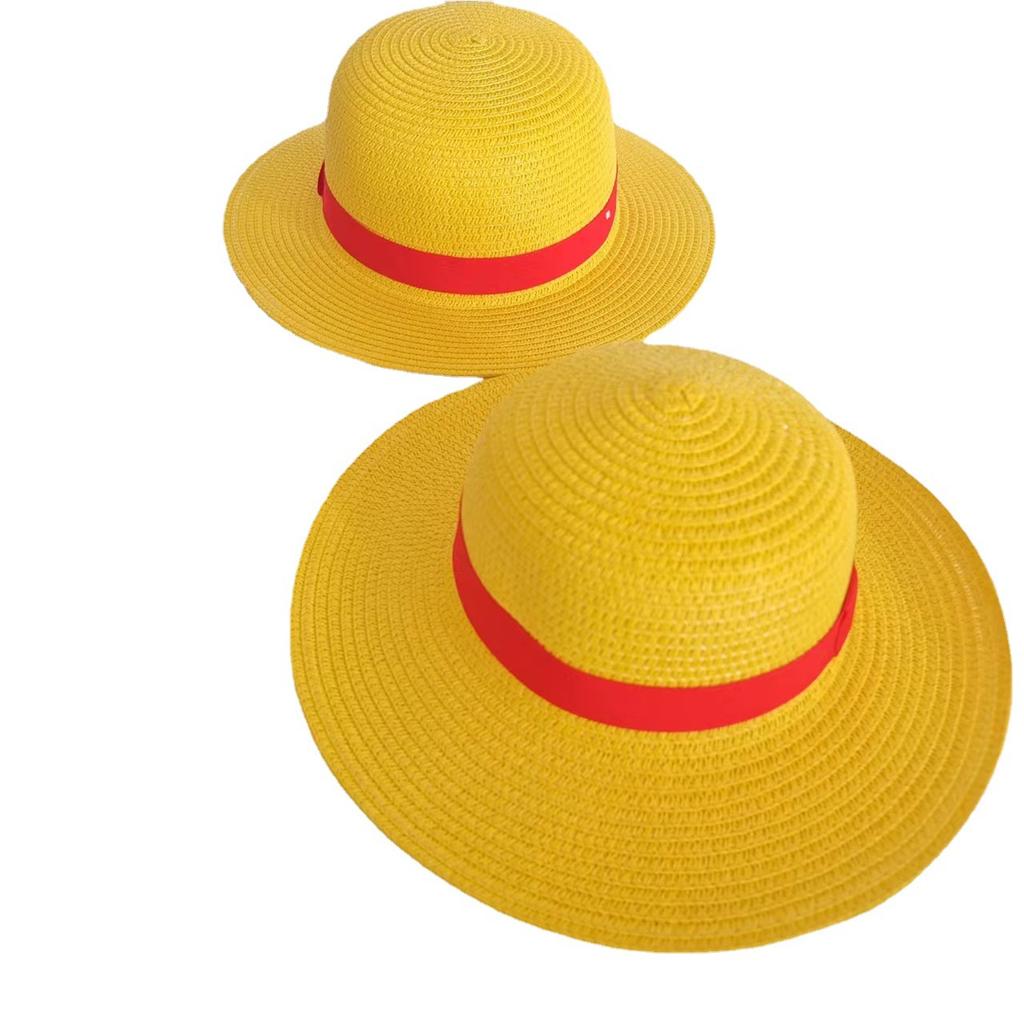 Cheap Hat Sun Hat ONE PIECE Luffy Straw Hat Outdoor Sunscreen Scenic Hot Selling COSPLAY Hat