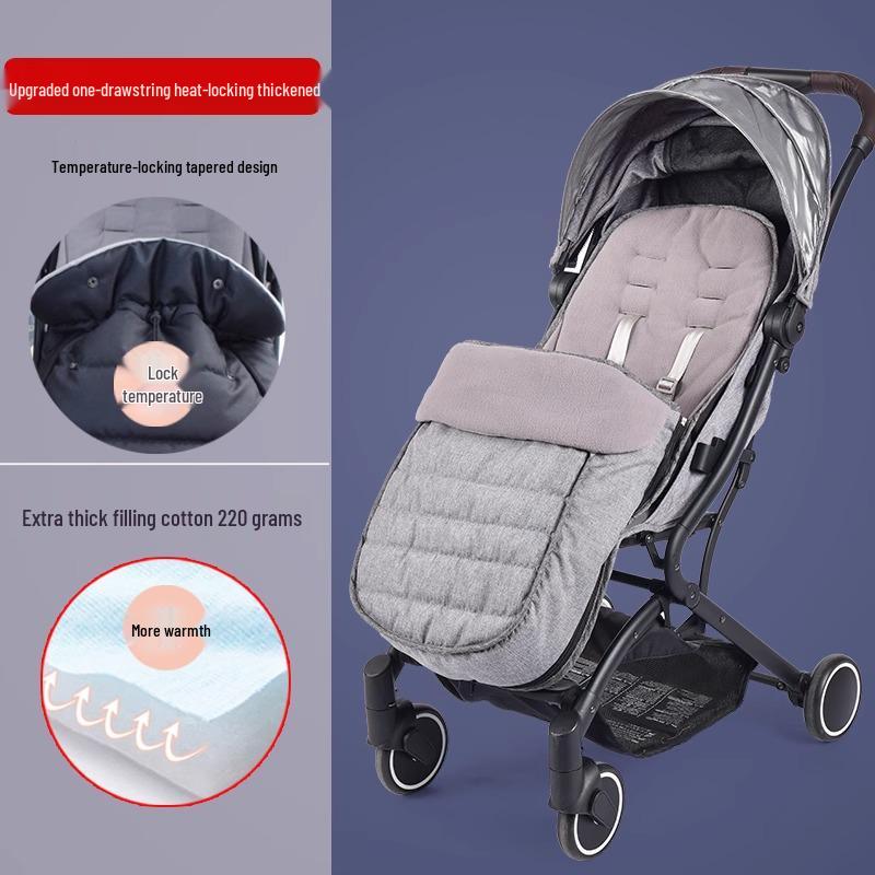 Winter Windproof Stroller Foot Cover: Cozy Sleeping Bag & Pad
