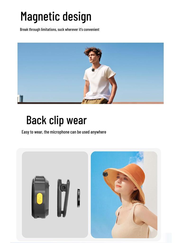Wireless Lavalier Microphone with Digital Display & Noise Reduction for Mobile Phones & Outdoor Live Streaming
