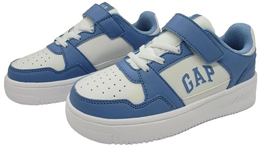 Sneakers for Thick White and Cm [Gap] Kids, Soles, Lightweight, GPK52504, Blue, 23.0