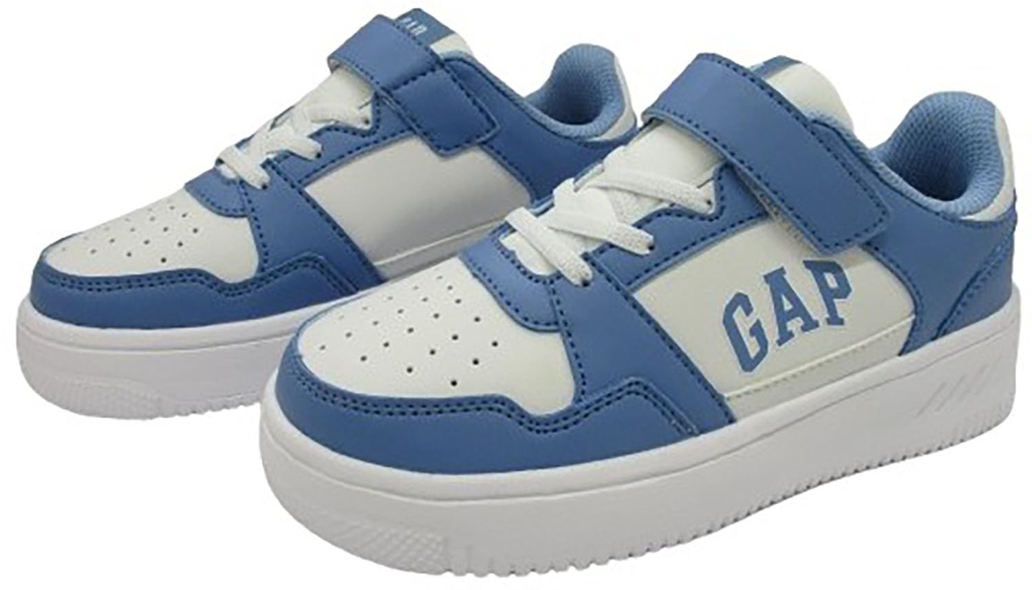 

Sneakers for thick white and cm [Gap] kids, soles, lightweight, GPK52504, blue, 23.0