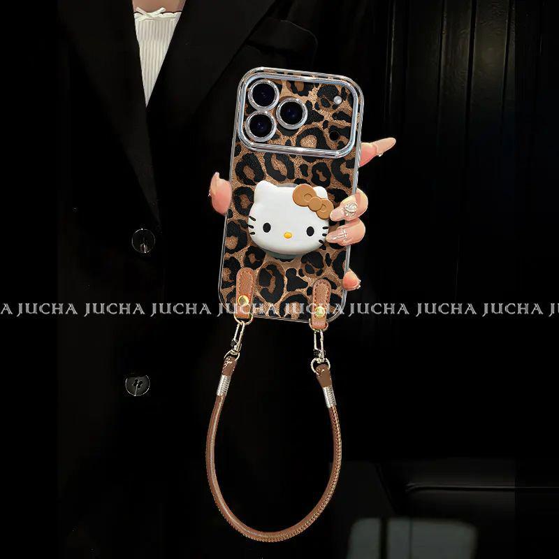 Brown Leopard Print KT Apple iPhone16 Pro Max Anti-Fall Case - High Appearance Value