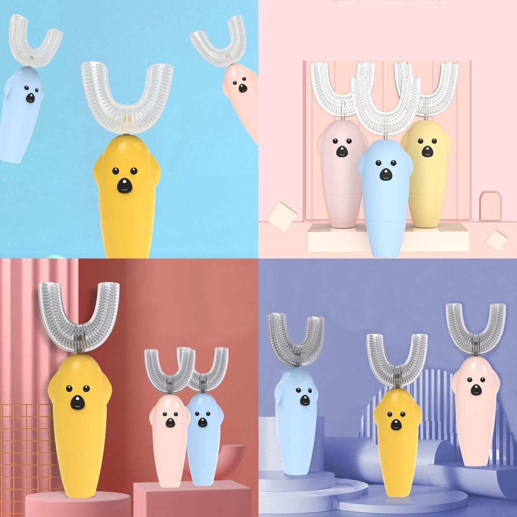 Gentle Electric Toothbrush For Kids Featuring Safe Silicone Design And Automatic Functionality