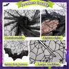 Halloween Webs Shawl Poncho for Women Lady Dark Shawl Proms Dark Lace
