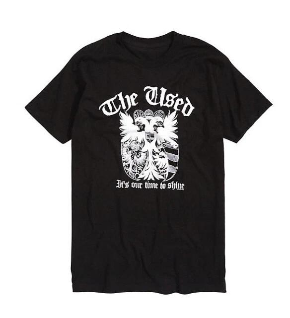 

The Used A BOX FULL OF SHARP OBJECTS CREST LOGO 100% Cotton T-shirt Mens Tees Top NWT Licensed & Official 4XL
