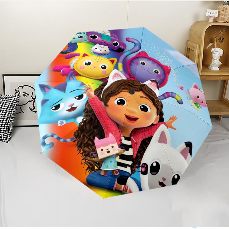DollHouse Fashionable Automatic Opening/Closing Folding Umbrella. Portable and Foldable, Ideal for Gift, Travel, and Daily Use.