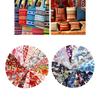 20-teiliger Quiltstoff, multifunktional, weich, stilvoll, für Kunsthandwerk, mehrfarbige Jelly Roll-Streifen zum Quilten, Nähen von Kleidung, DIY-Geldbörsen