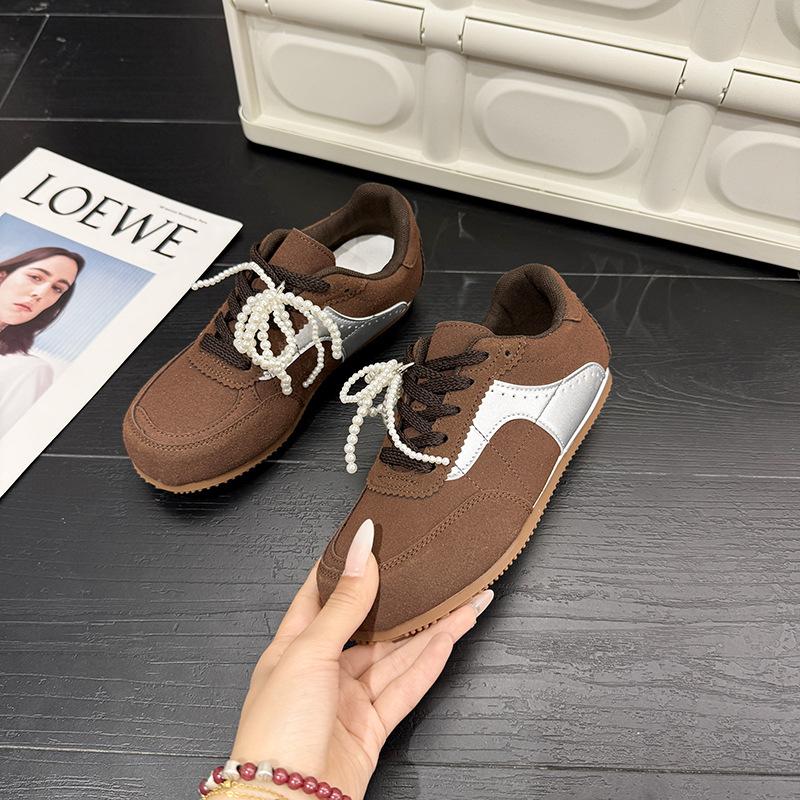 A9 Matte 2025 Spring New Korean Version Versatile Fashion Trend Casual Shoes Board Shoes German Training Shoes Women 1177-55~