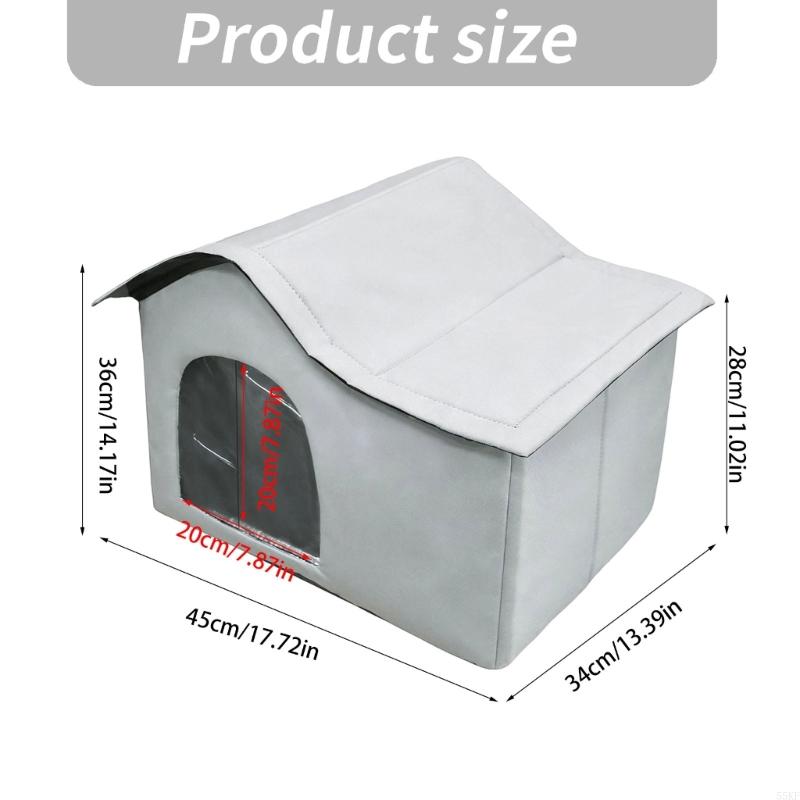 Portable Pet Cooling House, Cats Cave Shelter for Quiet Daily Use, Spacious Cooling Cover for Bedroom and Living Room Home