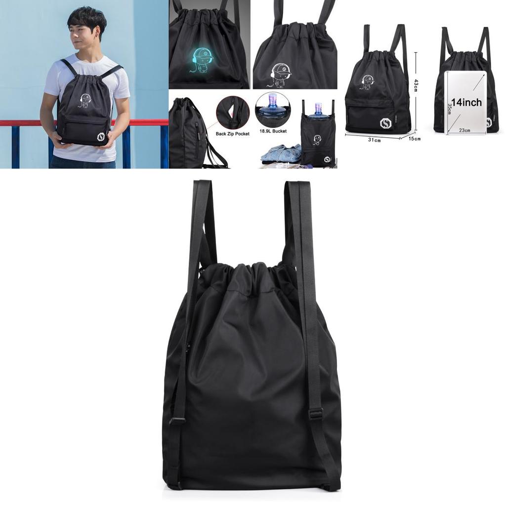 Lightweight Waterproof Drawstring Travel Sport Nylon Backpack With Spacious Design And Stylish Features