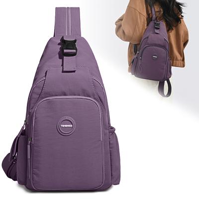 Lightweight Women's Shoulder Bag Large Capacity Multi-Function Backpack Outdoor Travel Crossbody Chest Bag