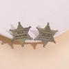 Versatile Badge Hexagonal Commemorative Badge Brooch Alloy Pin Jewelry Ornament