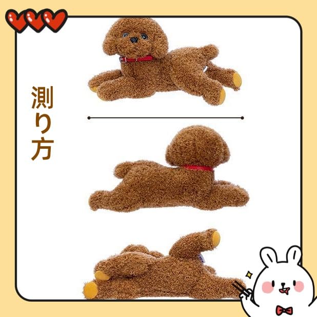 Realistic Poodle Dog Plush Toy, Handmade, Soft to the Touch, Cute and Soothing Poodle Plush Pillow, Cute and Fluffy, Perfect for Sleeping with Your